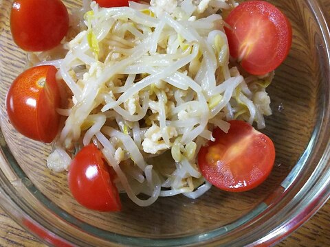 鶏そぼろともやしの和え物